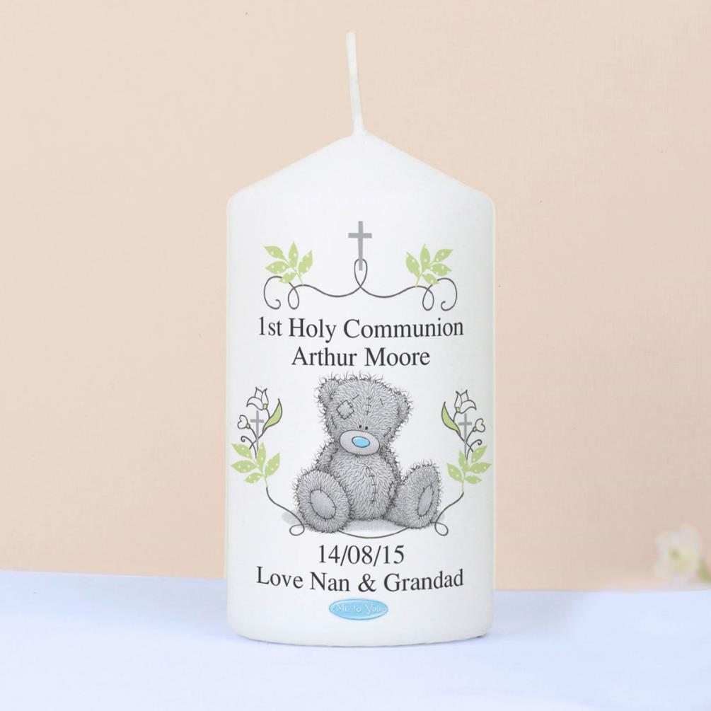 Personalised Me To You Religious Cross Pillar Candle Extra Image 2